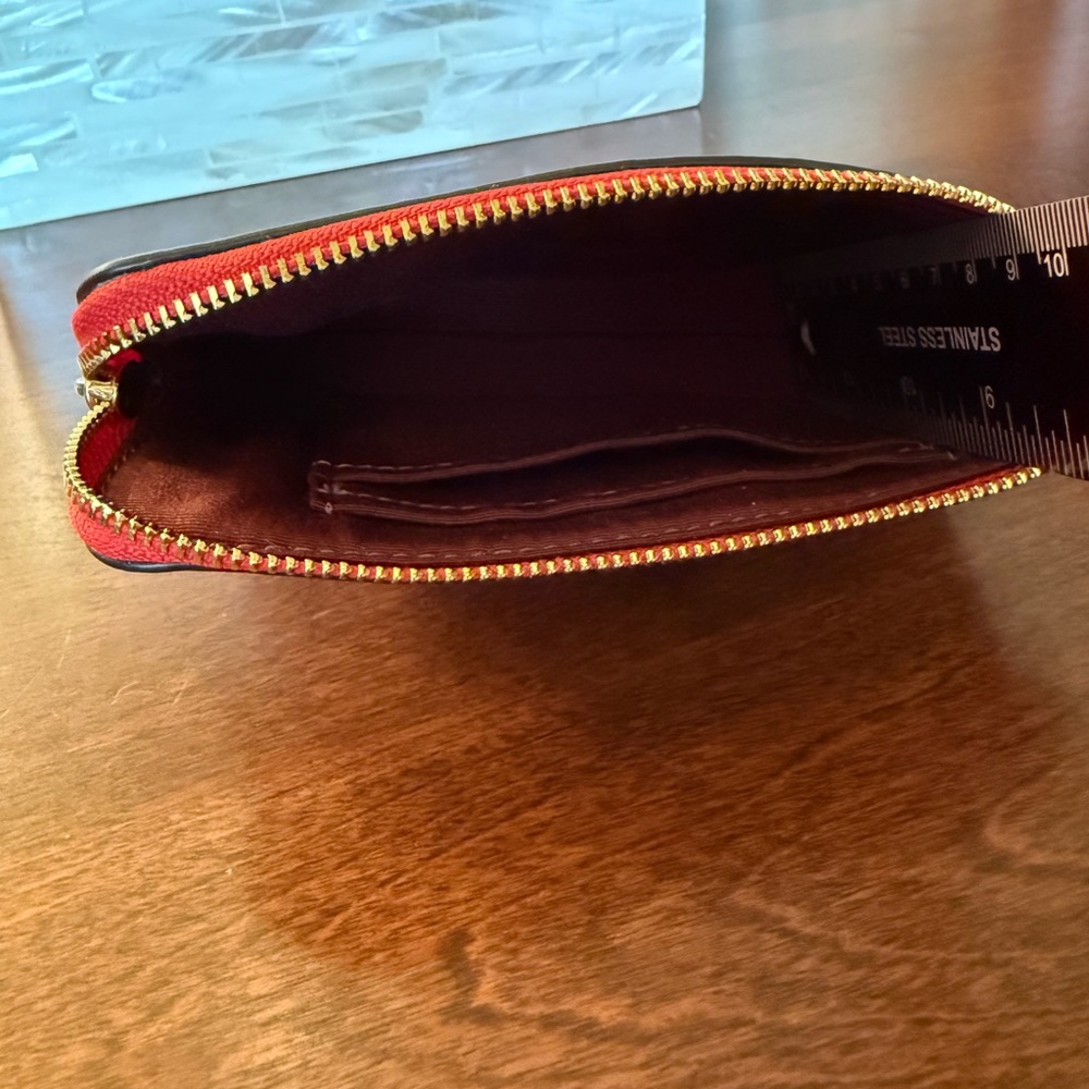 Limited Edition COACH Coated Cloth Pink and Cherry Zippered Pouch - Picture 9 of 11